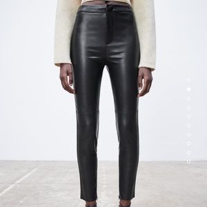NEW!! Zara Faux Leather Leggings